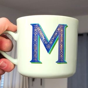 Opalhouse Monogram M Mug - Mint with Blue M - Opalhouse / Target